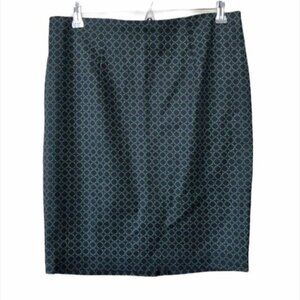 Mercer & Madison Trefoil Print Pencil Skirt 6